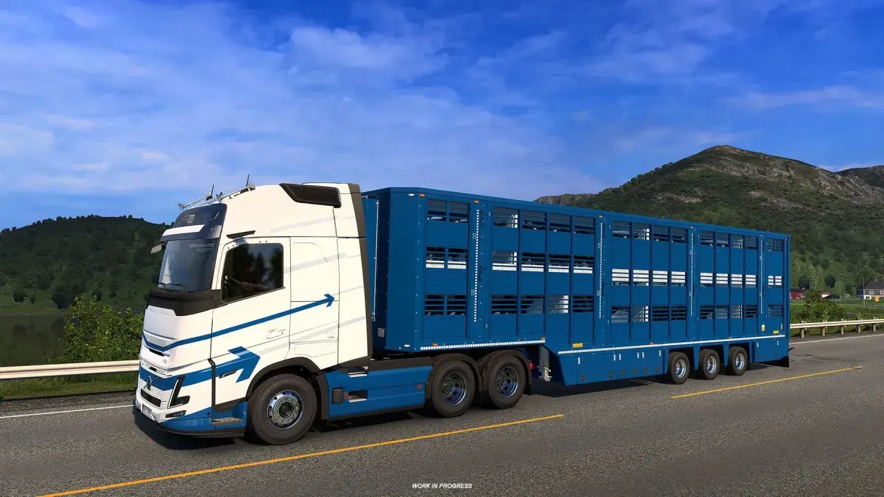 Nowy naczepa do przewozu zwierząt w grze ETS2. Aktualizacja wprowadza realistyczne detale i nowe możliwości transportowe.