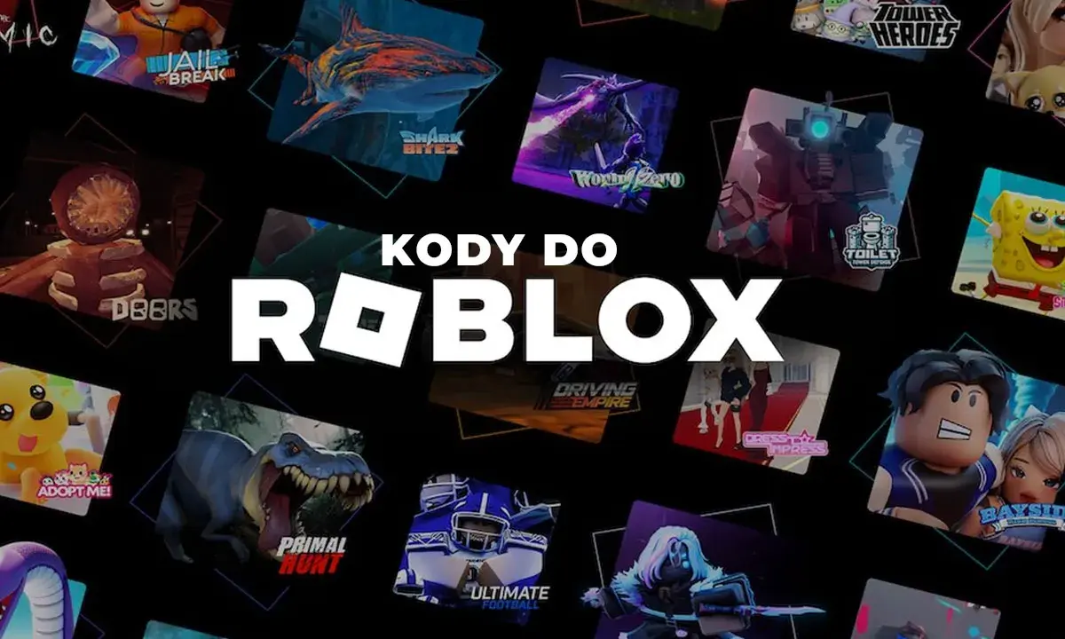 Kody do Roblox z grami jak Jailbreak, Shark Bitez, Doors, Adopt Me! i innymi.