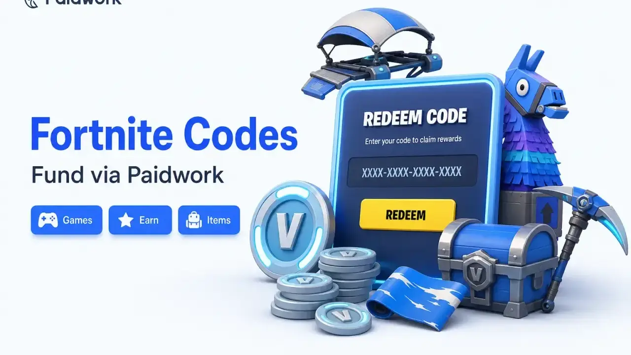 Kody Fortnite do zdobycia przez Paidwork. Wirtualne przedmioty, skrzynia, kilof i lama czekają!