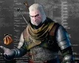 Geralt z Rivii, otoczony kodem, szuka **kodów do HoI4**.
