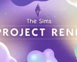 Projekt Rene, zapowiedź The Sims 5, z pastelowymi kształtami i błyszczącymi detalami.