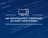 Kod źródłowy z pytaniem: jak odinstalować sterowniki do karty graficznej? Ikona komputera.