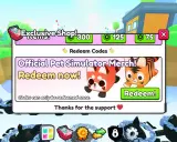 W grze Pet Simulator 99 szukaj kodów na oficjalne gadżety! Kliknij "Redeem" i zdobądź nagrody.