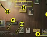Alan Wake 2 poradnik: tablica dochodzeniowa z wskazówkami, zdjęciami i notatkami. Odkryj sekrety i rytuały.