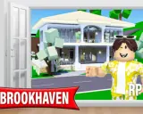 Postać z Brookhaven zaprasza do swojego luksusowego domu. Szukasz kodów na Brookhaven?