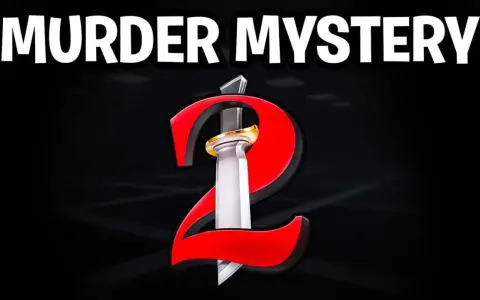 Logo Murder Mystery 2 z mieczem przebijającym cyfrę 2. Szukasz kodów do mm2?
