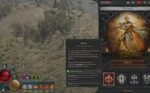 Diablo 2 Paladyn build: Przysięga Zeloty wzmacnia ataki i zapewnia umocnienie. Idealne dla gracza szukającego potężnego paladyna.
