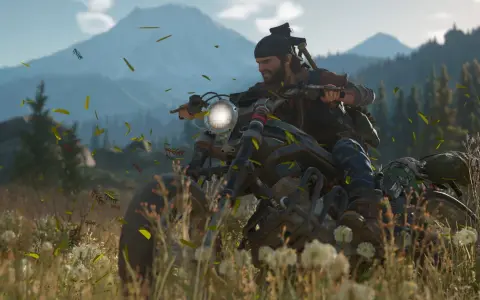 Deacon na motocyklu przemierza dzikie tereny. Czy będzie Days Gone 2?