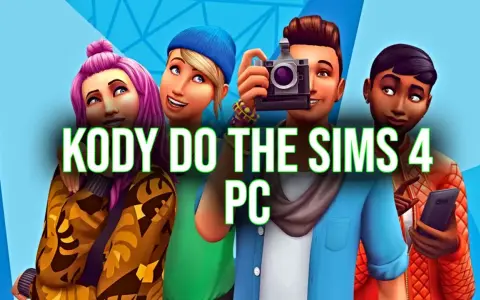 Cztery Simsy z The Sims 4, z napisem "KODY DO THE SIMS 4 PC". Dowiedz się, jak używać kod na zablokowane obiekty.
