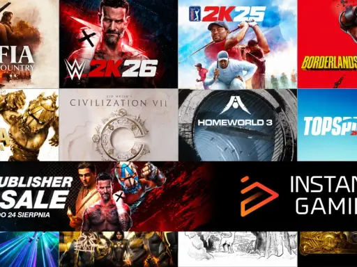 Kolaż okładek gier: Mafia, WWE 2K26, PGA Tour 2K25, Borderlands 4, Civilization VII, Homeworld 3, Topspin 2K25.