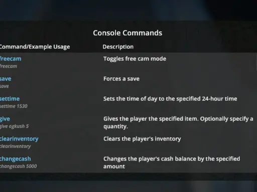 Lista komend konsoli do Anno 1800: freecam, save, settime, give, clearinventory, changecash.