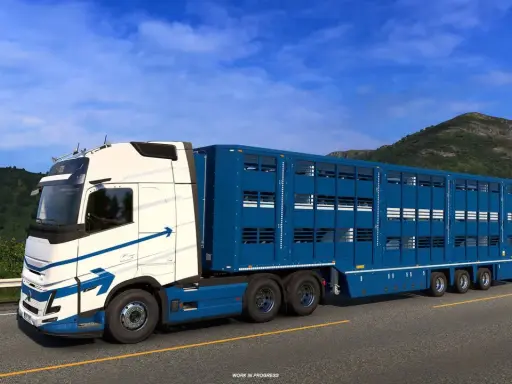 Nowy naczepa do przewozu zwierząt w grze ETS2. Aktualizacja wprowadza realistyczne detale i nowe możliwości transportowe.