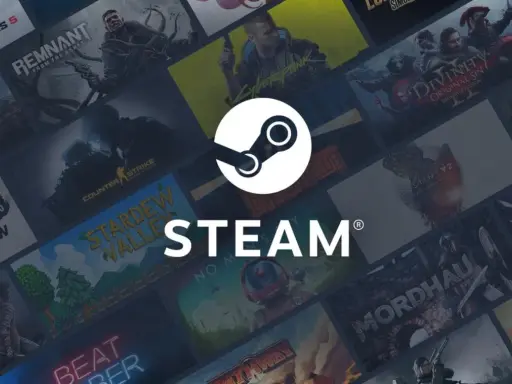 Tło z okładkami gier Steam. Zastanawiasz się, czy na Steam można płacić Blikiem?