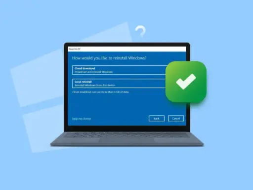 Ekran wyboru opcji ponownej instalacji systemu Windows, pokazujący jak zainstalować Windows 11.
