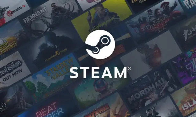 Tło z okładkami gier Steam. Zastanawiasz się, czy na Steam można płacić Blikiem?