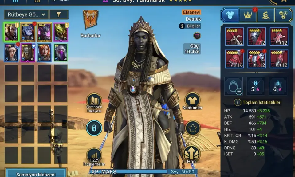 Postać z gry Raid Shadow Legends, szukaj kodów, by zdobyć nowych bohaterów i przedmioty.