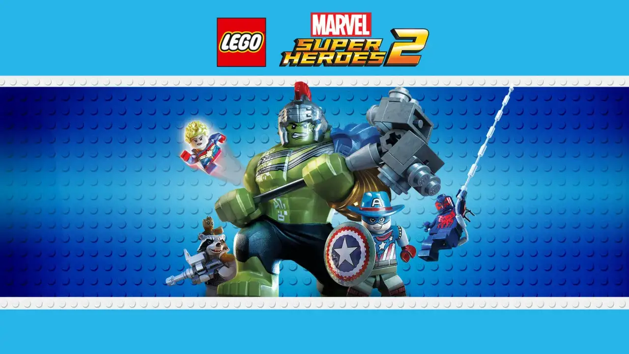 Hulk, Kapitan Ameryka, Spider-Man, Rocket i Groot z gry Lego Marvel Super Heroes 2. Szukasz kod&oacute;w do gry?